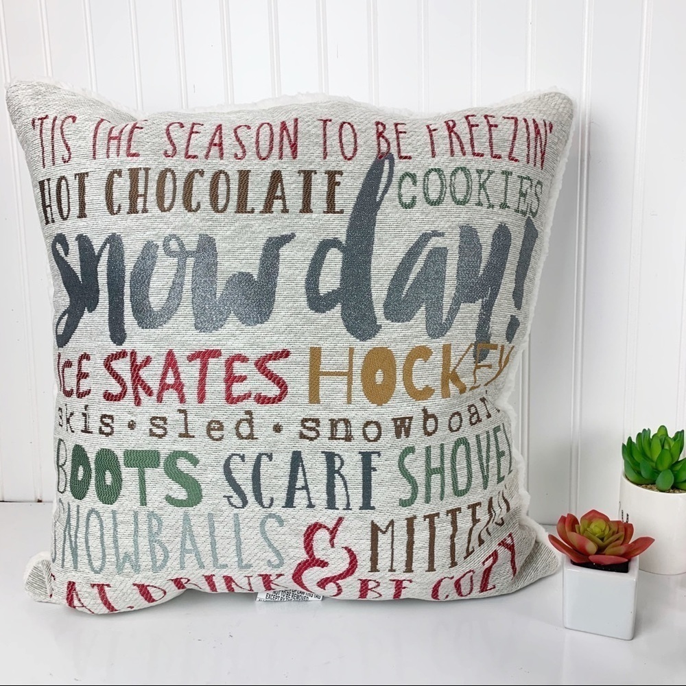 Brentwood Holiday Snow Ski Decorative Pillow Collection